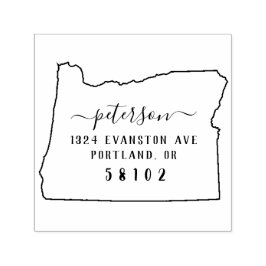 Auto Entintado Autodigitação de Carimbo de Endereço de Devolução 