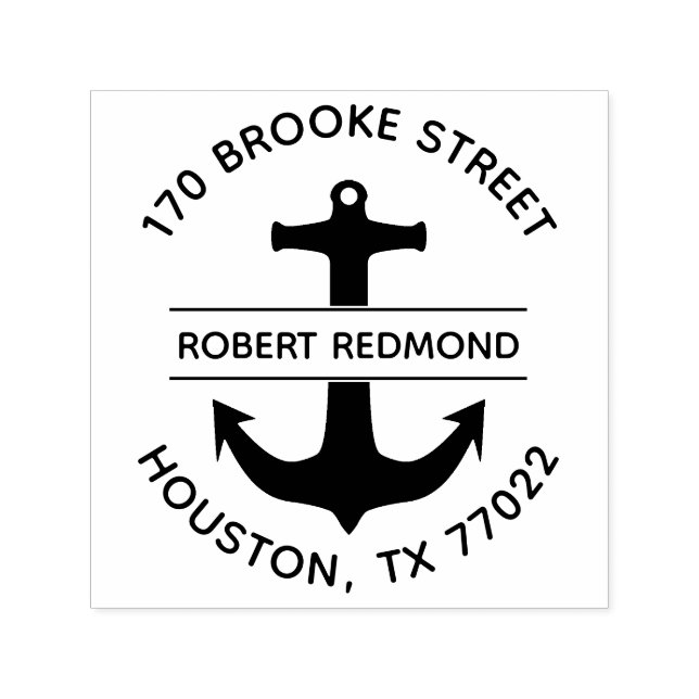 Auto Entintado Autodigitação do Carimbo do Carimbo de Retorno Red (Design)