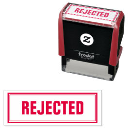 Auto Entintado Autoimpressão em Carimbo de Negócio Rejeitado