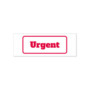Auto Entintado Autoimpressão em Carimbo de Negócio Simples Urgent
