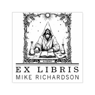 Auto Entintado Carimbo Alquimista Medieval