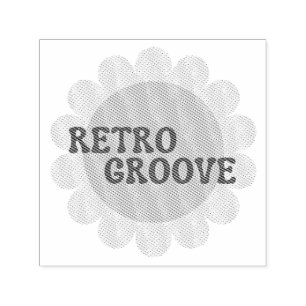 Auto Entintado Carimbo Auto-entintado Retro Groove