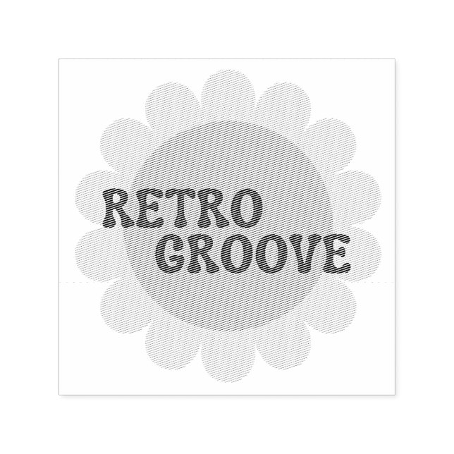 Auto Entintado Carimbo Auto-entintado Retro Groove (Design)
