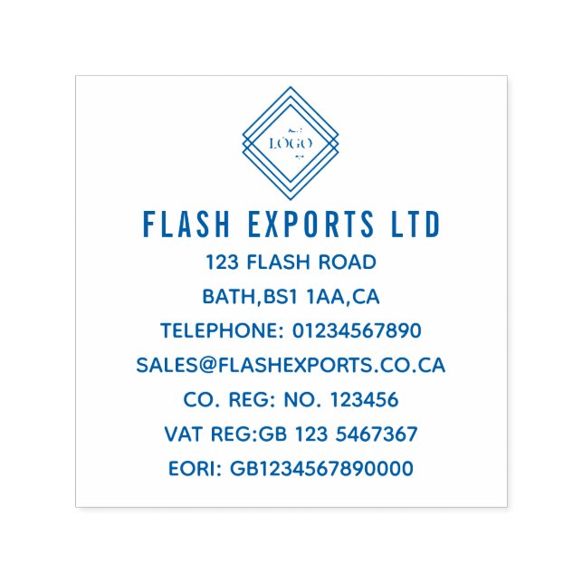 Auto Entintado Carimbo Autoinativável com Logotipo da Sua Empresa (Design)