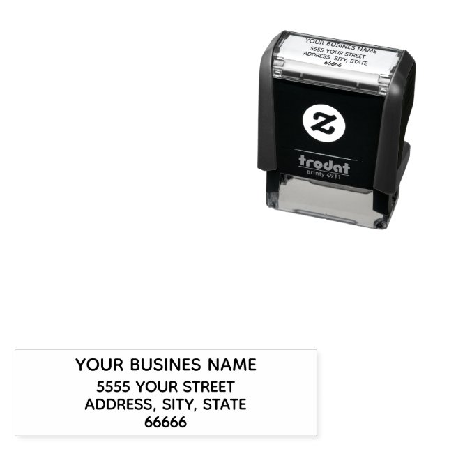Auto Entintado Carimbo Automático com Nome Personalizado e Endere (In Situ)