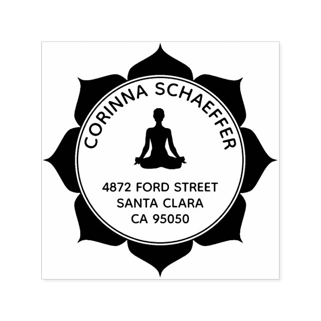 Auto Entintado Carimbo Automático de Endereço de Devolução Person (Design)