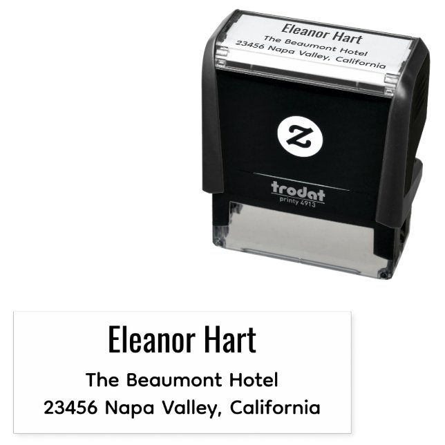 Auto Entintado Carimbo Automático de Endereço de Devolução Simple (In Situ)