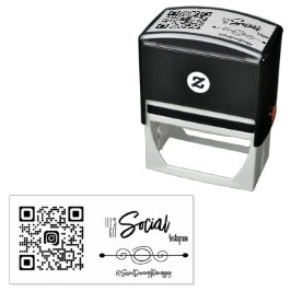 Auto Entintado Carimbo Automático de QR Code Personalizado para R