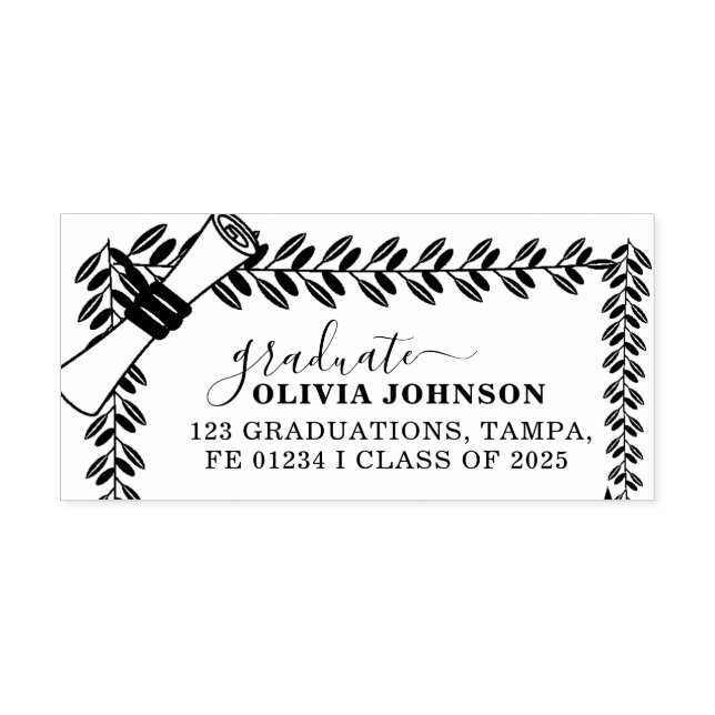 Auto Entintado Carimbo Automático Ex Libris Vintage Elegante (Design)