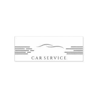 Auto Entintado Carimbo Automático Preto e Vermelho de Serviço de