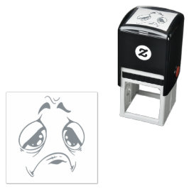 Auto Entintado Carimbo Autometálico de Rosto Emotican