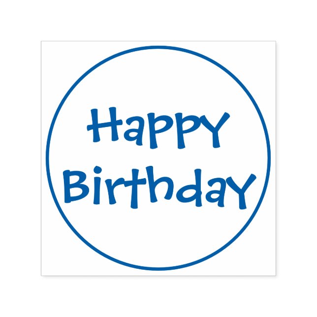 Auto Entintado Carimbo de Aniversário Feliz (Design)