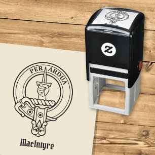 Auto Entintado Carimbo de autocolante Clan MacIntyre