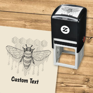 Auto Entintado Carimbo de Autocolante das Abelhas de Honeybee