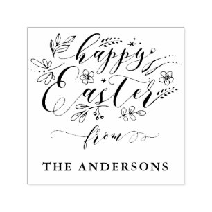 Auto Entintado Carimbo de autocolante de Felz pascoa bonito e per