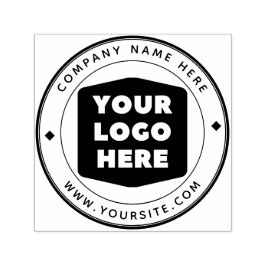 Auto Entintado Carimbo de autocolante do logotipo da sua empresa,