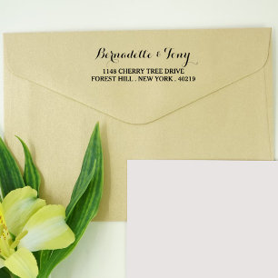 Auto Entintado Carimbo de Autodigitação de Nome e Endereço Person