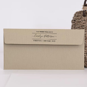 Auto Entintado Carimbo de Autodigitação de Nome e Endereço Person