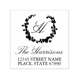 Auto Entintado Carimbo de Autodigitação do Endereço da Família Wr