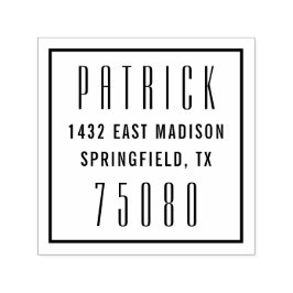 Auto Entintado Carimbo de Autodigitação do Endereço de Retorno El