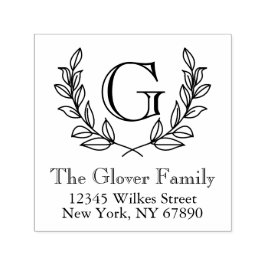 Auto Entintado Carimbo de Autoimpressão de Endereço da Família do