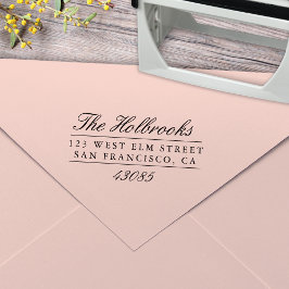 Auto Entintado Carimbo de Autoimpressão de Endereço de Retorno de