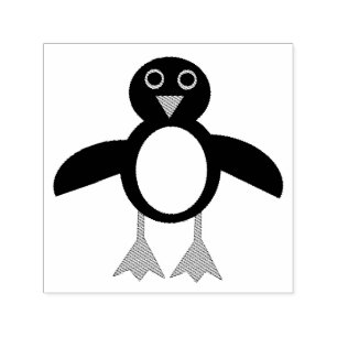 Auto Entintado Carimbo de autoimpressão de pinguim bonito