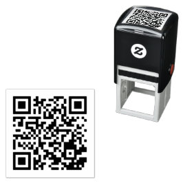 Auto Entintado Carimbo de autoimpressão do código QR personalizad