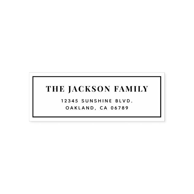 Auto Entintado Carimbo de Autoimpressão do Endereço de Devolução  (Design)