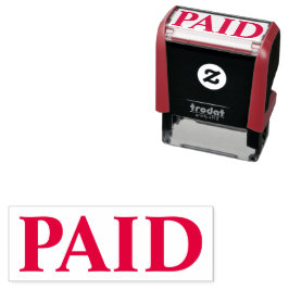 Auto Entintado Carimbo de autoimpressão simples de estrutura paga