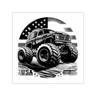 AUTO ENTINTADO CARIMBO DE AUTOINCIDÊNCIA MONSTER TRUCK
