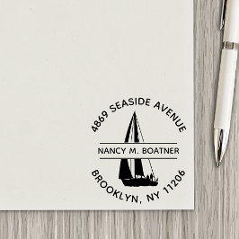 Auto Entintado Carimbo de Autoinserção do Endereço de Devolução d