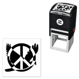 Auto Entintado Carimbo de autopicada da pomba de paz óptica