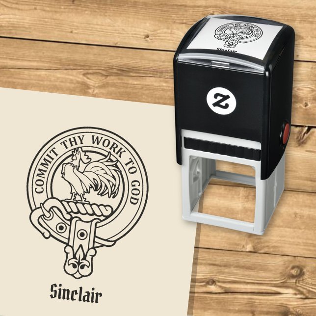 Auto Entintado Carimbo de Autopinagem Clan Sinclair Crest (Criador carregado)