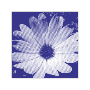 Auto Entintado Carimbo de Autoscolagem da Daisy Roxo