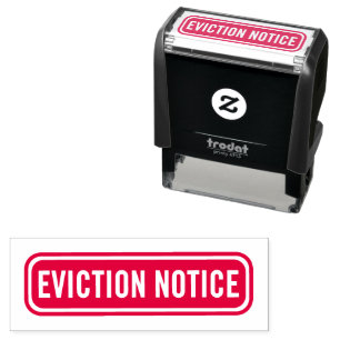 Auto Entintado Carimbo de Aviso de Evicção