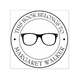 Auto Entintado Carimbo de Biblioteca Personalizado - Ex Libris - 