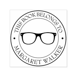 Auto Entintado Carimbo de Biblioteca Personalizado - Ex Libris - 