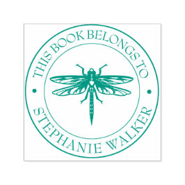 Auto Entintado Carimbo de Biblioteca Personalizado - Ex Libris - 