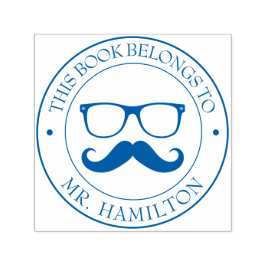 Auto Entintado Carimbo de Biblioteca Personalizado - Ex Libris - 