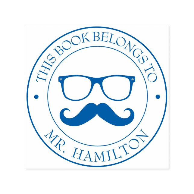 Auto Entintado Carimbo de Biblioteca Personalizado - Ex Libris -  (Design)