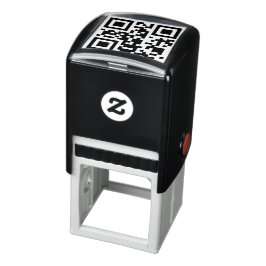 Auto Entintado Carimbo de Borracha Auto-Tinte com Código QR