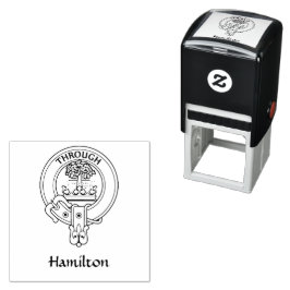 Auto Entintado Carimbo de borracha Clan Hamilton Crest