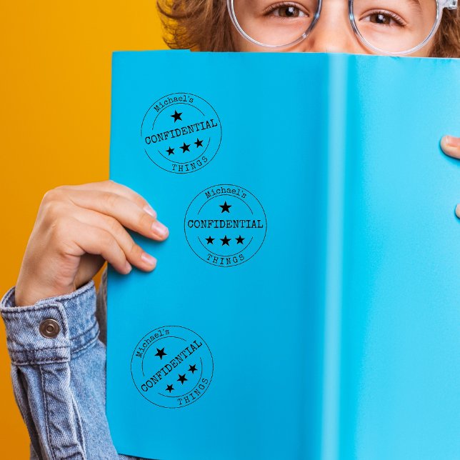 Auto Entintado Carimbo de borracha confidencial personalizado (Criador carregado)