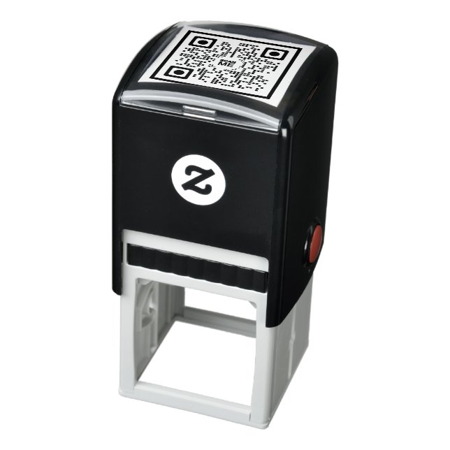 Auto Entintado Carimbo de Borracha de Código QR para Redes Sociai (Produto)