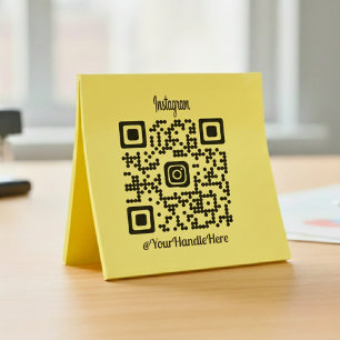 Auto Entintado Carimbo de Borracha de Instagram de Código QR Pers
