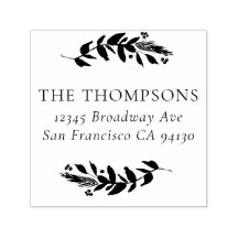 Carimbo de Borracha de Inverno Verde