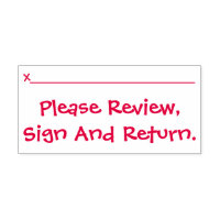 Carimbo de Borracha de Revisão de Trabalho Estudan