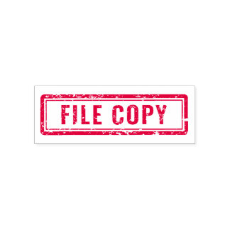 Auto Entintado Carimbo de Borracha do Office 'File Copy'