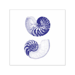 AUTO ENTINTADO CARIMBO DE BORRACHA: ILUSTRAÇÃO DE NAUTILUS EXCELE